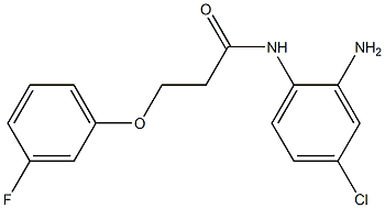 N-(2-amino-4-chlorophenyl)-3-(3-fluorophenoxy)propanamide 结构式