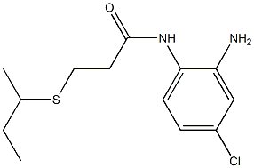 N-(2-amino-4-chlorophenyl)-3-(butan-2-ylsulfanyl)propanamide 结构式