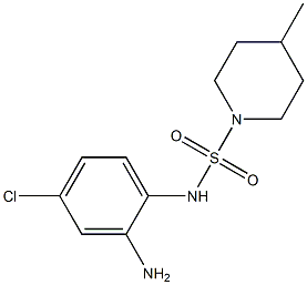 N-(2-amino-4-chlorophenyl)-4-methylpiperidine-1-sulfonamide 结构式