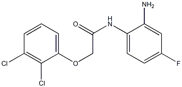 N-(2-amino-4-fluorophenyl)-2-(2,3-dichlorophenoxy)acetamide 结构式