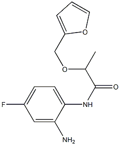 N-(2-amino-4-fluorophenyl)-2-(2-furylmethoxy)propanamide 结构式