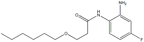 N-(2-amino-4-fluorophenyl)-3-(hexyloxy)propanamide 结构式