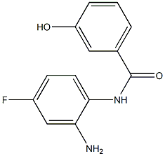 N-(2-amino-4-fluorophenyl)-3-hydroxybenzamide 结构式