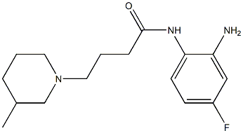 N-(2-amino-4-fluorophenyl)-4-(3-methylpiperidin-1-yl)butanamide 结构式