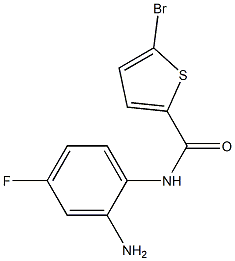 N-(2-amino-4-fluorophenyl)-5-bromothiophene-2-carboxamide 结构式