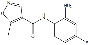 N-(2-amino-4-fluorophenyl)-5-methylisoxazole-4-carboxamide 结构式