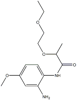 N-(2-amino-4-methoxyphenyl)-2-(2-ethoxyethoxy)propanamide 结构式