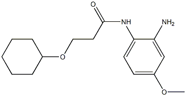 N-(2-amino-4-methoxyphenyl)-3-(cyclohexyloxy)propanamide 结构式