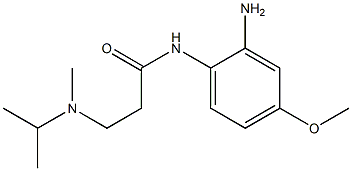 N-(2-amino-4-methoxyphenyl)-3-[isopropyl(methyl)amino]propanamide 结构式