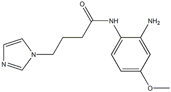 N-(2-amino-4-methoxyphenyl)-4-(1H-imidazol-1-yl)butanamide 结构式