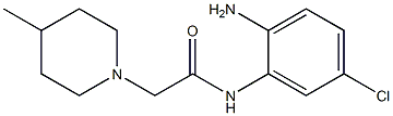 N-(2-amino-5-chlorophenyl)-2-(4-methylpiperidin-1-yl)acetamide 结构式