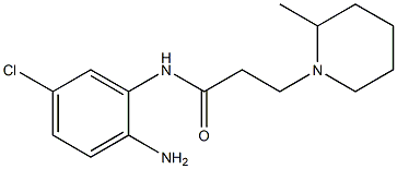 N-(2-amino-5-chlorophenyl)-3-(2-methylpiperidin-1-yl)propanamide 结构式