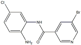 N-(2-amino-5-chlorophenyl)-5-bromopyridine-3-carboxamide 结构式