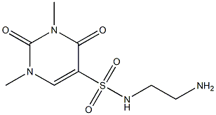 N-(2-aminoethyl)-1,3-dimethyl-2,4-dioxo-1,2,3,4-tetrahydropyrimidine-5-sulfonamide 结构式