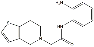 N-(2-aminophenyl)-2-(6,7-dihydrothieno[3,2-c]pyridin-5(4H)-yl)acetamide 结构式