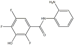 N-(2-aminophenyl)-2,4,5-trifluoro-3-hydroxybenzamide 结构式