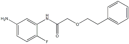 N-(5-amino-2-fluorophenyl)-2-(2-phenylethoxy)acetamide 结构式