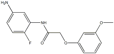 N-(5-amino-2-fluorophenyl)-2-(3-methoxyphenoxy)acetamide 结构式