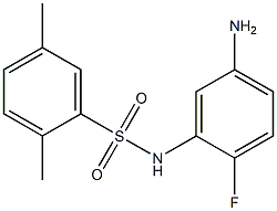 N-(5-amino-2-fluorophenyl)-2,5-dimethylbenzene-1-sulfonamide 结构式