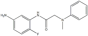 N-(5-amino-2-fluorophenyl)-2-[methyl(phenyl)amino]acetamide 结构式