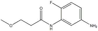 N-(5-amino-2-fluorophenyl)-3-methoxypropanamide 结构式