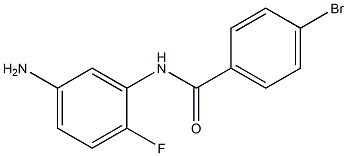 N-(5-amino-2-fluorophenyl)-4-bromobenzamide 结构式