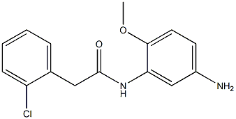 N-(5-amino-2-methoxyphenyl)-2-(2-chlorophenyl)acetamide 结构式