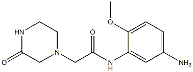 N-(5-amino-2-methoxyphenyl)-2-(3-oxopiperazin-1-yl)acetamide 结构式