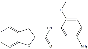 N-(5-amino-2-methoxyphenyl)-2,3-dihydro-1-benzofuran-2-carboxamide 结构式