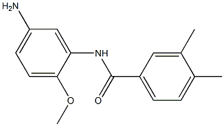 N-(5-amino-2-methoxyphenyl)-3,4-dimethylbenzamide 结构式