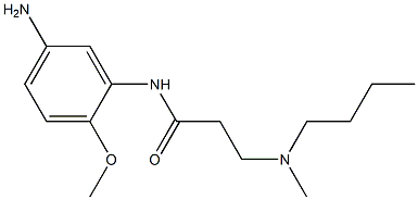 N-(5-amino-2-methoxyphenyl)-3-[butyl(methyl)amino]propanamide 结构式