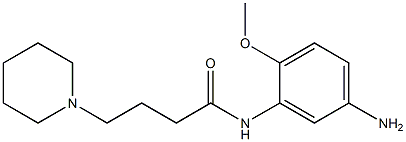 N-(5-amino-2-methoxyphenyl)-4-piperidin-1-ylbutanamide 结构式