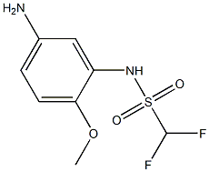 N-(5-amino-2-methoxyphenyl)difluoromethanesulfonamide 结构式