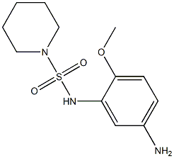 N-(5-amino-2-methoxyphenyl)piperidine-1-sulfonamide 结构式