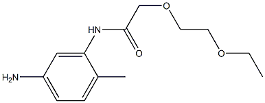 N-(5-amino-2-methylphenyl)-2-(2-ethoxyethoxy)acetamide 结构式