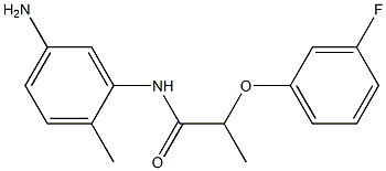 N-(5-amino-2-methylphenyl)-2-(3-fluorophenoxy)propanamide 结构式