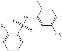 N-(5-amino-2-methylphenyl)-2-chlorobenzene-1-sulfonamide 结构式