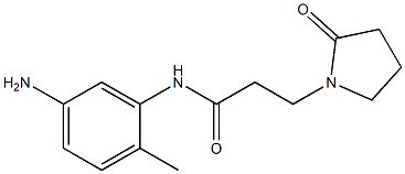 N-(5-amino-2-methylphenyl)-3-(2-oxopyrrolidin-1-yl)propanamide 结构式