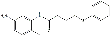 N-(5-amino-2-methylphenyl)-4-(phenylsulfanyl)butanamide 结构式