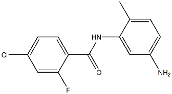 N-(5-amino-2-methylphenyl)-4-chloro-2-fluorobenzamide 结构式