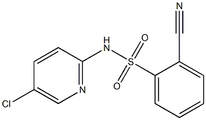 N-(5-chloropyridin-2-yl)-2-cyanobenzene-1-sulfonamide 结构式