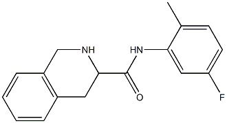 N-(5-fluoro-2-methylphenyl)-1,2,3,4-tetrahydroisoquinoline-3-carboxamide 结构式