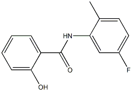 N-(5-fluoro-2-methylphenyl)-2-hydroxybenzamide 结构式