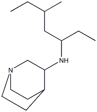 N-(5-methylheptan-3-yl)-1-azabicyclo[2.2.2]octan-3-amine 结构式