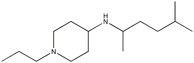N-(5-methylhexan-2-yl)-1-propylpiperidin-4-amine 结构式