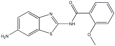 N-(6-amino-1,3-benzothiazol-2-yl)-2-methoxybenzamide 结构式