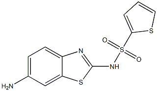 N-(6-amino-1,3-benzothiazol-2-yl)thiophene-2-sulfonamide 结构式