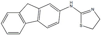 N-(9H-fluoren-2-yl)-4,5-dihydro-1,3-thiazol-2-amine 结构式