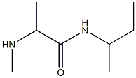 N-(butan-2-yl)-2-(methylamino)propanamide 结构式