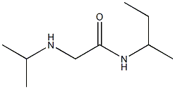 N-(butan-2-yl)-2-(propan-2-ylamino)acetamide 结构式